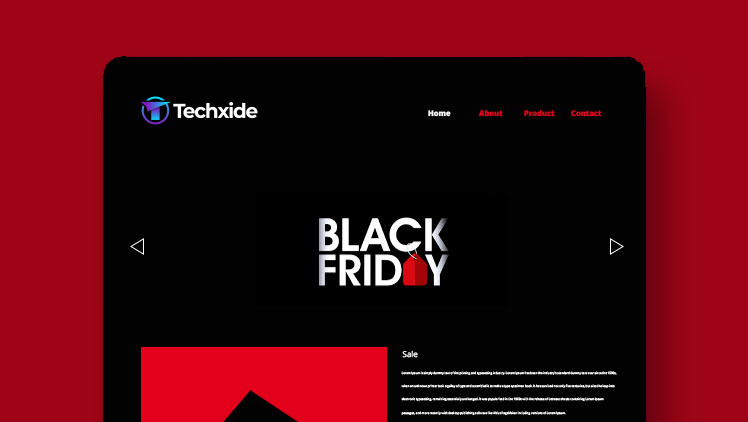 Black Friday Website Design